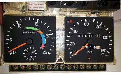 EC-Tachograph MotoMeter EGK10024V 125KMH 2500U 